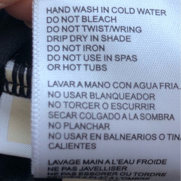 Michael Michael Kors High Neck Shirred Cross Front Black One Piece Swim Size 4 - Picture 9 of 14